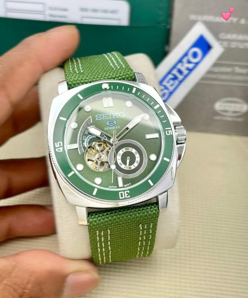 SEIKO 5 SPORTS AUTOMATIC OPEN HEART DIAL