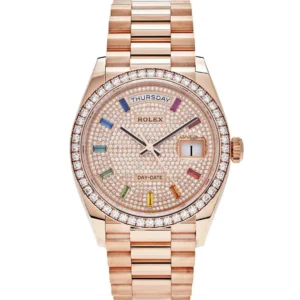 ROLEX DAY DATE RING DIAMOND RAINBOW PREMIUM