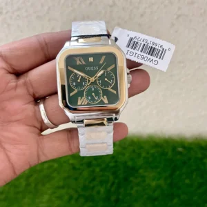 GUESS INTEGRITY GREEN SQUARE DIAL 7AAA