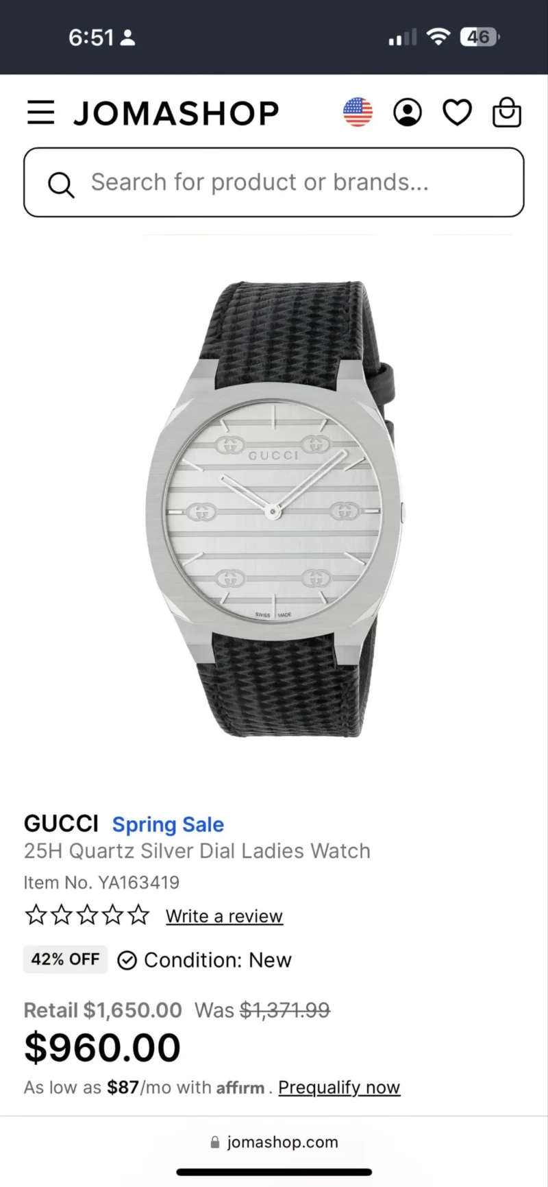 1000045912.webp GUCCI YA163419 STAINLESS STEEL 7AA PREMIUM