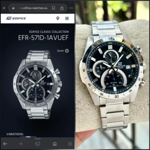 Casio Edifice EFR-571DB-1A1VUE Chronograph 5 Colors
