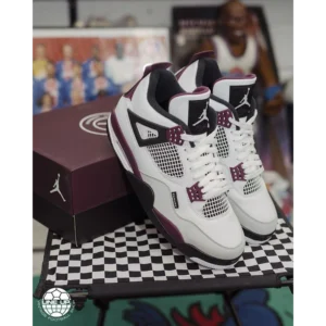 Premium Nike Air Jordan Retro 4 PSG GS Paris Saint German Shoes for Men (BS332)