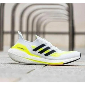 Premium Adidas Ultraboost 21 Solar White Shoes for Men (SOH55)