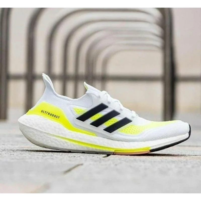 Premium Adidas Ultraboost 21 Solar White Shoes for Men (SOH55)