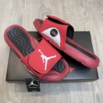 Premium Air Jordan Hydro 4 Red Black Flip-Flop (HS74)