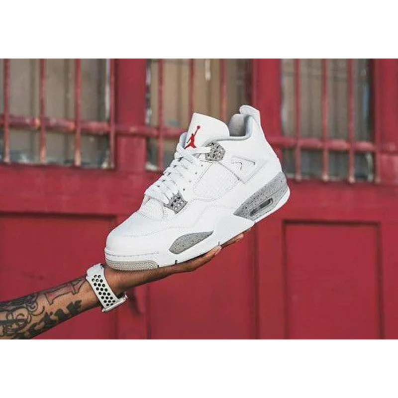 Imported Air Jordan 4 White Oreo Shoes for Men (AME266)