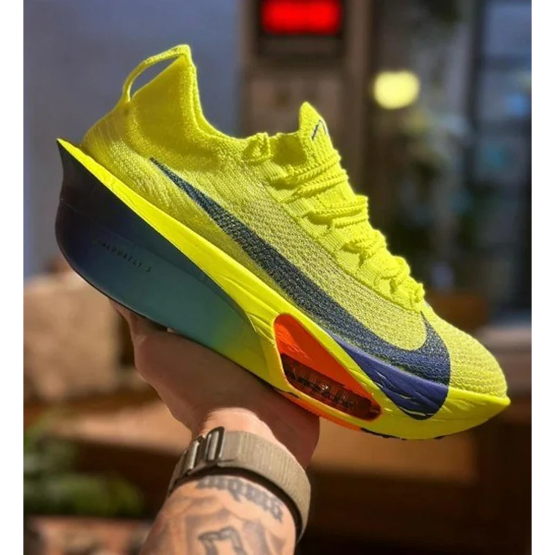 Premium Nike Zoom Alphafly 3 Prototype Volt Shoes for Men (SOH51)