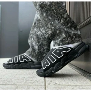 Imported Nike Uptempo Slides Black (SOS2622)