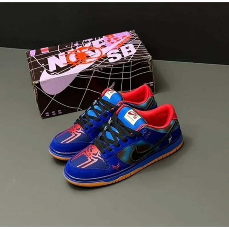 Premium Nike SB Dunk Low Spiderman 2099 Blue Shoes for Men (SOH03)