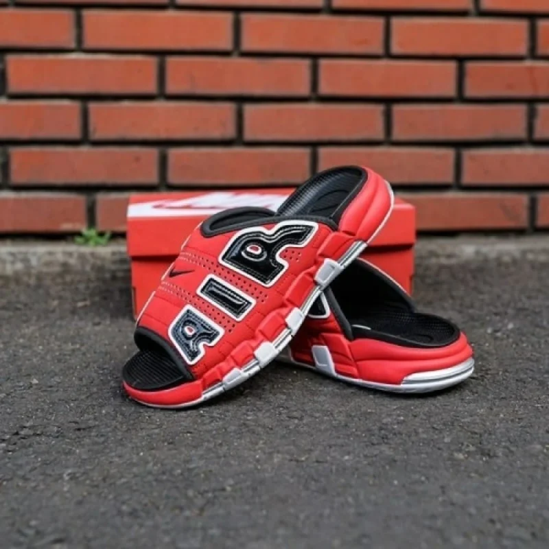 Imported Nike Uptempo Slides Red (SOS2620)