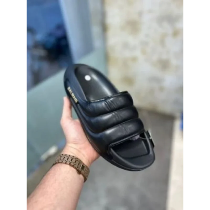 Imported Balmain Slides All Black (SOS2613)