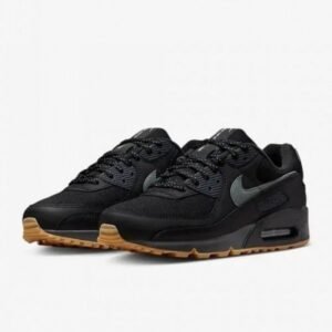 Premium Nike Air Max 90 Black Gum Shoes For Men (SW6136)