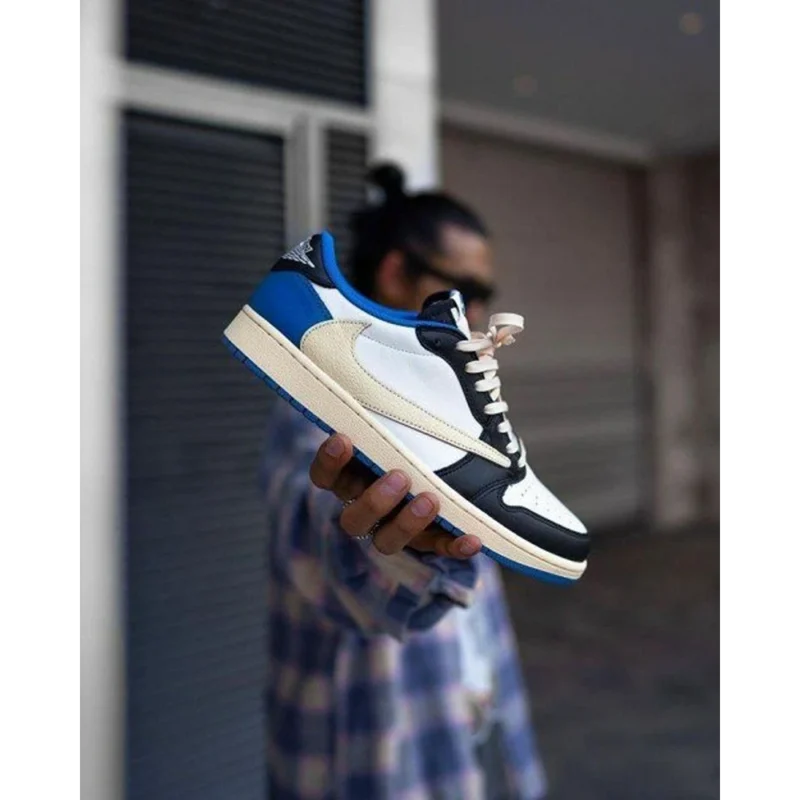 Premium Nike Air Jordan Retro 1 Low Fragment X Travis Scott Shoes for Men (HOF96)
