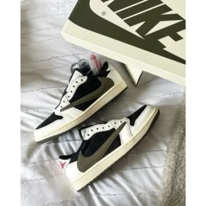 Stylish Nike Air Jordan Retro 1 Low Olive Shoes for Men (SW4758)