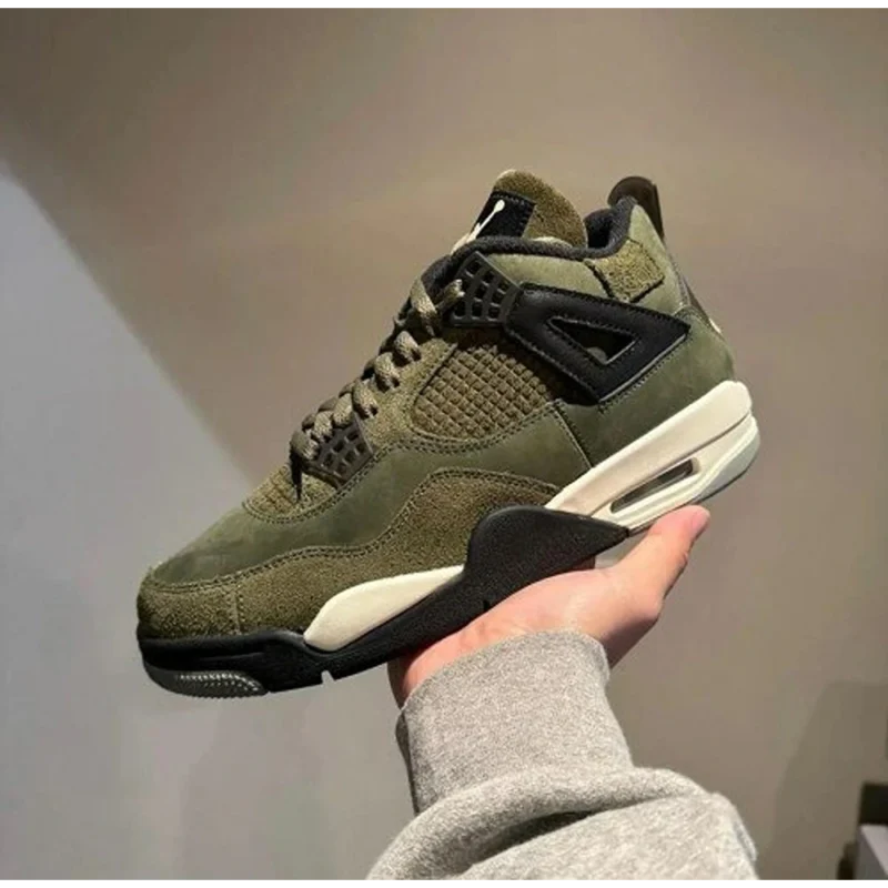Imported Air Jordan 4 SE Craft Medium Olive Shoes for Men (SOH32)