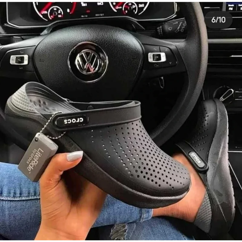 Imported Crocs LiteRide Grey Black (SOS2628)