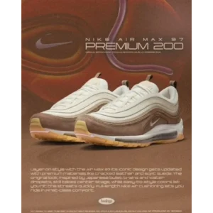 Superb Nike Air Max 97 Premium Muslin Pink Foam Shoes for Men (SL4482)