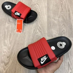 Premium Nike Offcourt Adjust Red Black Slides (HS76)