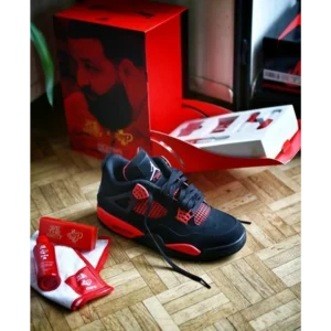 Imported Air Jordan 4 Red Thunder Shoes for Men (HOF70)