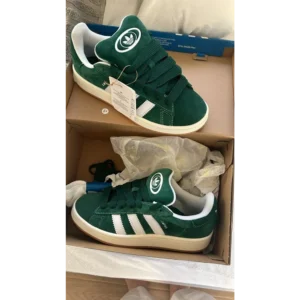 Classy Adidas Campus 00S Green Shoes for Men (HS51)