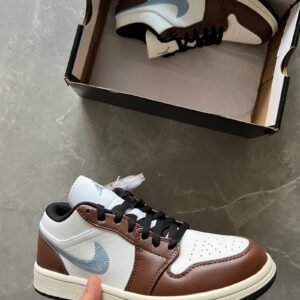 Nike Air Jordan Cut Low Shoes White & Brown for Men
