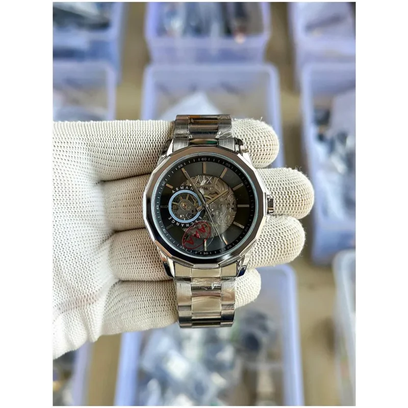 Armani Exchange Watch Gun Metal Automatic For Men (LAB10)