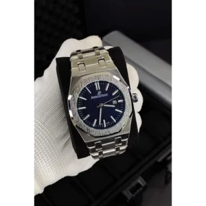 Audemars Piguet Watch Royal Oak Quartz Silver-Blue For Men (SUP209)