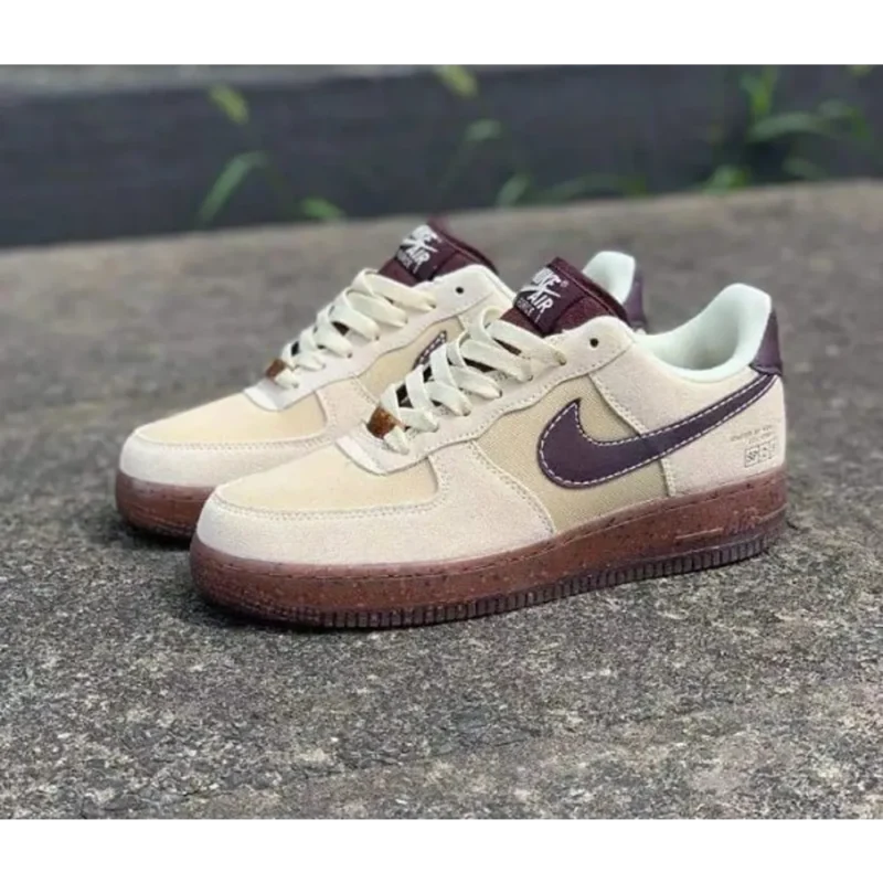 bfaac8d2c0f3c3225200813658011b15.webp Superb Nike Air Force 1 Low Coffee Shoes for Men (SL4492)