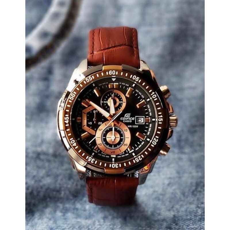 Classy Men’s Edifice Watch Strap Leather (SG-182) Classy Men’s Edifice Watch Strap Leather (SG-182)