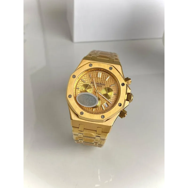 Men Trendy Audemars Piguet Watch, Gold (SG-507)
