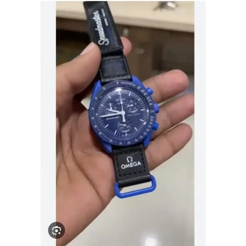 Omega Moon Watch Swiss Royal Blue For Men (CS187)