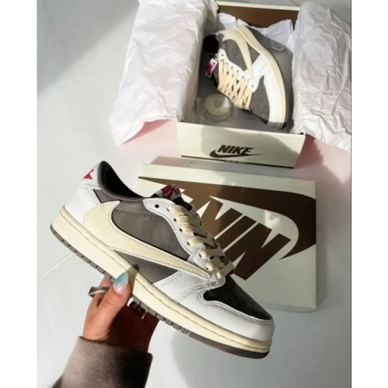 Classy Nike Jordan 1 Retro Low Travis Scott Reverse Mocha Shoes For Men (SW6362)