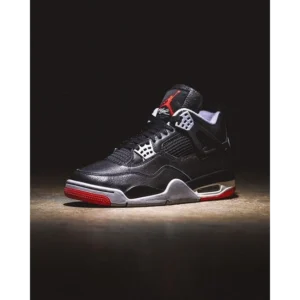 Trendy Nike Air Jordan Retro 4 Bred Shoes For Men (SW6571)