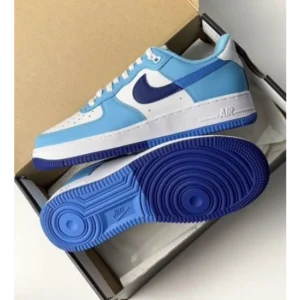 Trendy Nike Air Force 1 Split Light Photo Blue Shoes For Men (CSO4588)