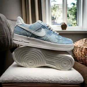 Trendy Nike Air Force 1 Denim Blue Shoes For Men (SW6622)