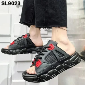 Premium Nike Air Jordan Retro 4 Thunder Red Slide For Men (QT318)