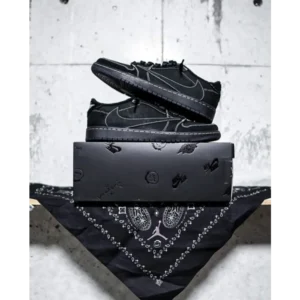 Imported Travis Scott X Air Jordan Low Black Phantom Shoes For Men (SOS2867)