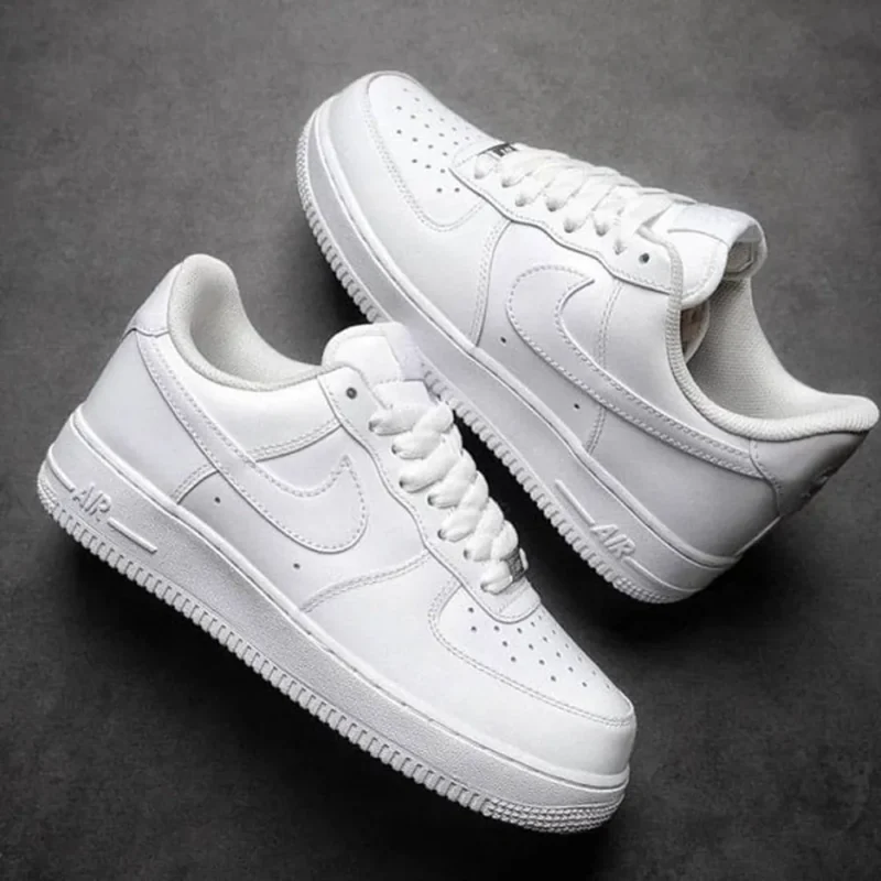 p-116-13-18-35-484280.webp Trendy Nike Air Force 1 White Pure Leather Shoes For Men (SW5707)