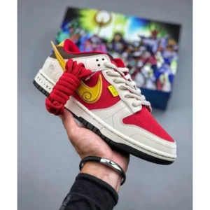 Premium Nike Sb Dunk Low X Saint Seiya Red Gold Shoes For Men (SW6225)