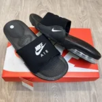 Trendy Nike Air Max Camden Black White Slides For Men (BH986)