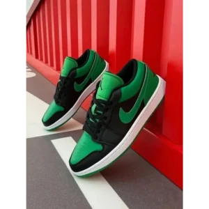 Trendy Jordan retro 1 Low Black Lucky Green Shoes For Men (SHUB648)