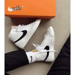 Trendy Nike Blazer Vintage High White Shoes For Men (SHUB540)