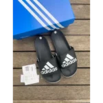 Trendy Adidas Adilette Comfort Blue Slides For Men (BH989)