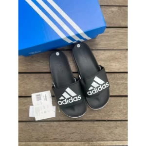 Trendy Adidas Adilette Comfort Blue Slides For Men (BH989)