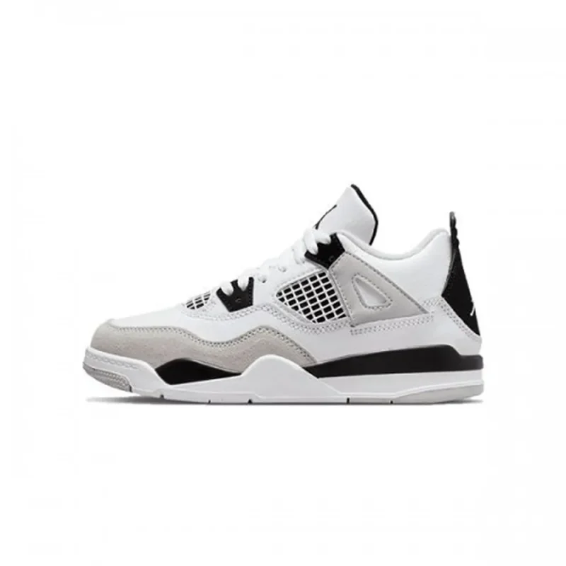 Stylish Air Jordan Retro 4 Military Black Shoes For Men (HOF977)