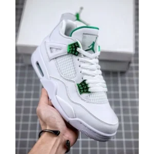 Stylish Nike Air Jordan Retro 4 Green Metalic Shoes For Men (SW5796)