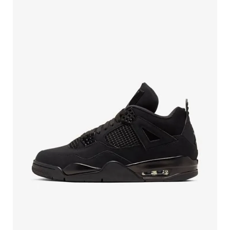 Stylish Air Jordan Retro 4 Black Cat Shoes For Men (HOF979)