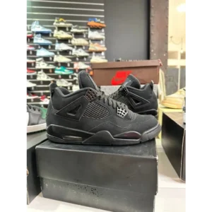 Imported Air Jordan Retro 4 Black Cat Shoes For Men (SOS2802)