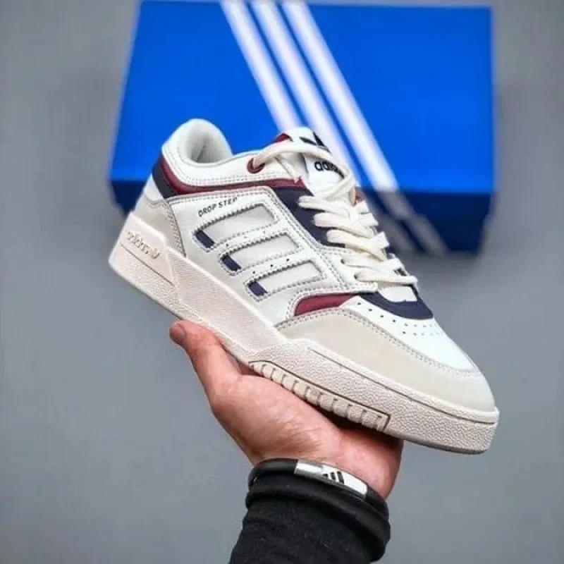 Trendy Adidas Drop Step White Blue Shoes For Men (SW6359)