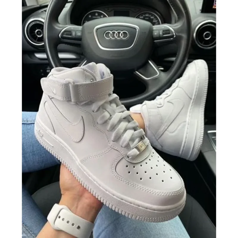 Premium Nike Air Force 1 Mid White Shoes For Men (QT248)
